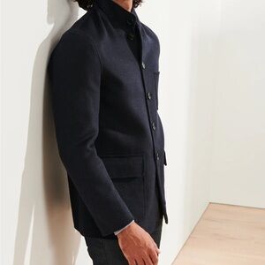 Patrick Assaraf -  Midnight Navy - Wool Cashmere Jacket - New Without Tags